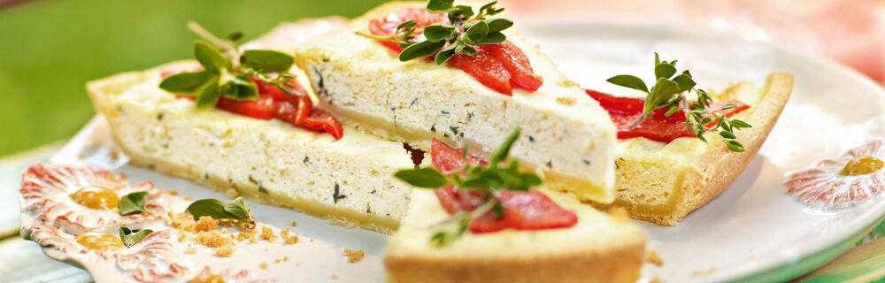 Knusprige Ricotta-Kräuter-Tarte Knusprige Ricotta-Kräuter-Tarte
