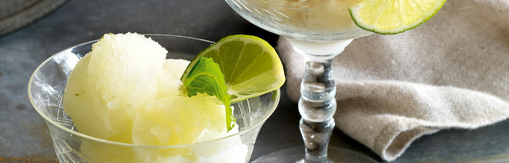 Champagner-Mangostanen-Sorbet Champagner-Mangostanen-Sorbet