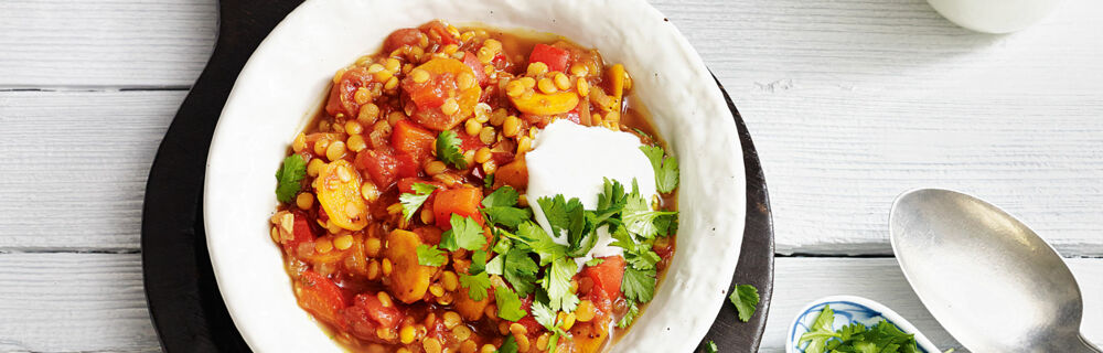Linsencurry mit Paprika Linsencurry mit Paprika