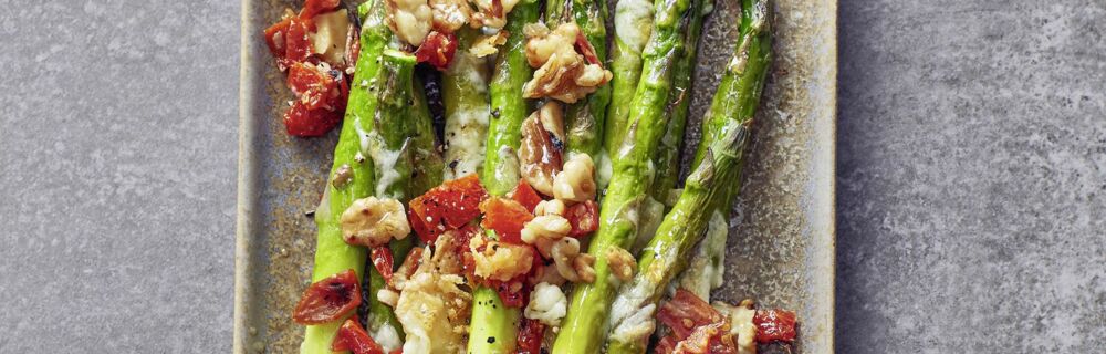 Spargelgratin mit Walnüssen Spargelgratin mit Walnüssen