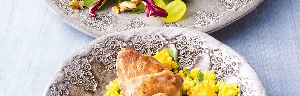 Wintersalat mit Wildhasenfilets Wintersalat mit Wildhasenfilets