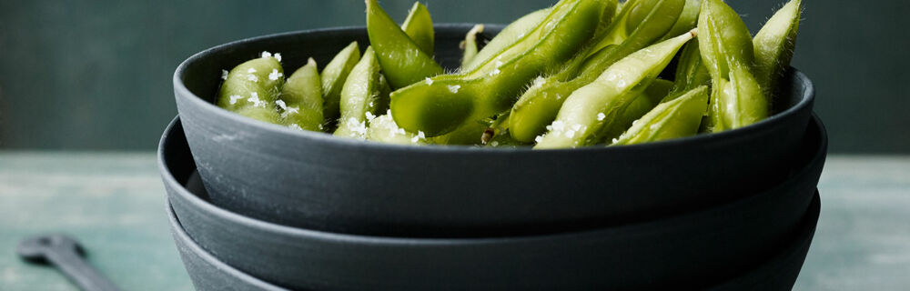 Edamame mit Meersalz Edamame mit Meersalz