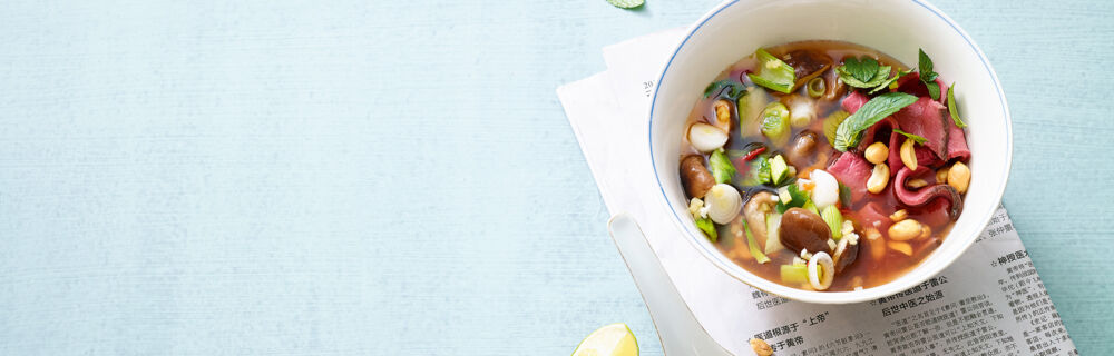 Vietnam-Suppe mit Roastbeef Vietnam-Suppe mit Roastbeef