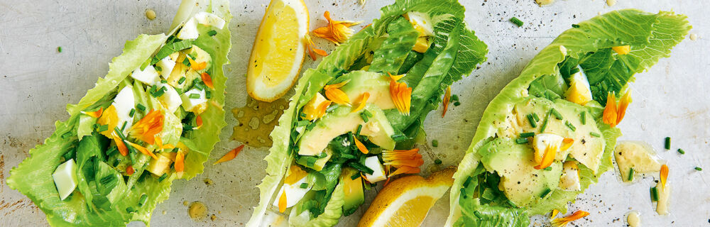 Avocadosalat mit Ei Avocadosalat mit Ei