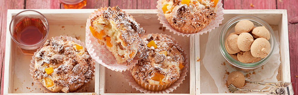 Pfirsich-Amaretto-Muffins Pfirsich-Amaretto-Muffins
