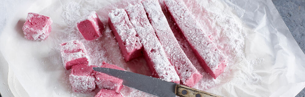 Himbeer-Waldmeister-Marshmallows Himbeer-Waldmeister-Marshmallows