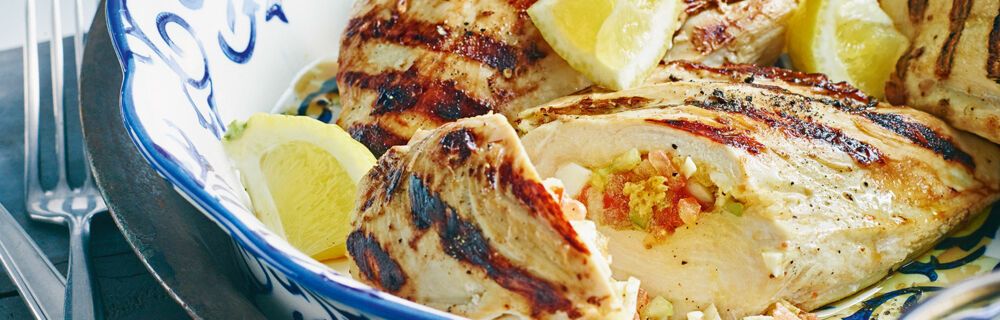 Gazpacho-marinierte Hähnchenbrustfilets Gazpacho-marinierte Hähnchenbrustfilets