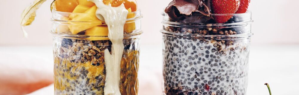 Chia-Pudding mit Fruchttopping Chia-Pudding mit Fruchttopping