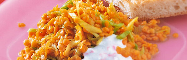 Dal aus roten Linsen Dal aus roten Linsen