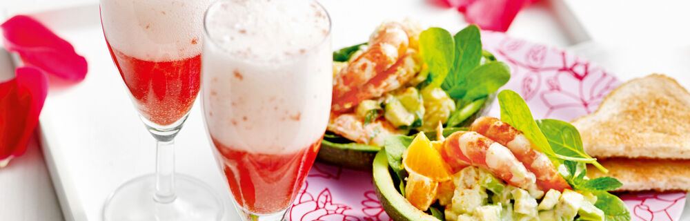 Fruchtiger Avocado-Garnelen-Cocktail Fruchtiger Avocado-Garnelen-Cocktail