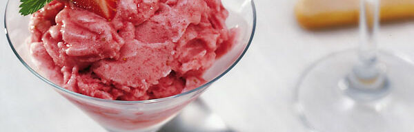 Erdbeersorbet