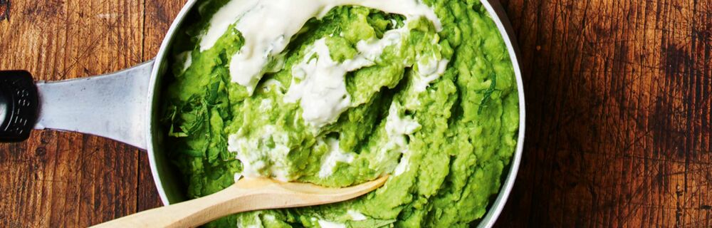 Gruene Erbsen mit Minze Gruene Erbsen mit Minze