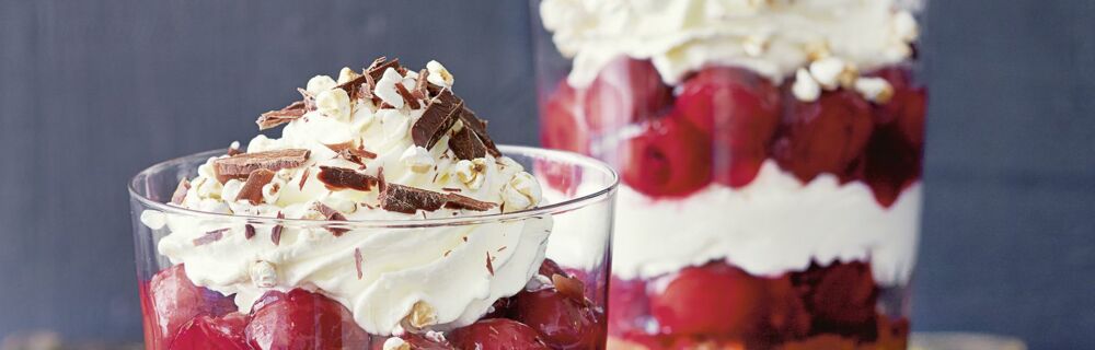 Schwarzwälder Kirschtörtchen im Glas Schwarzwälder Kirschtörtchen im Glas