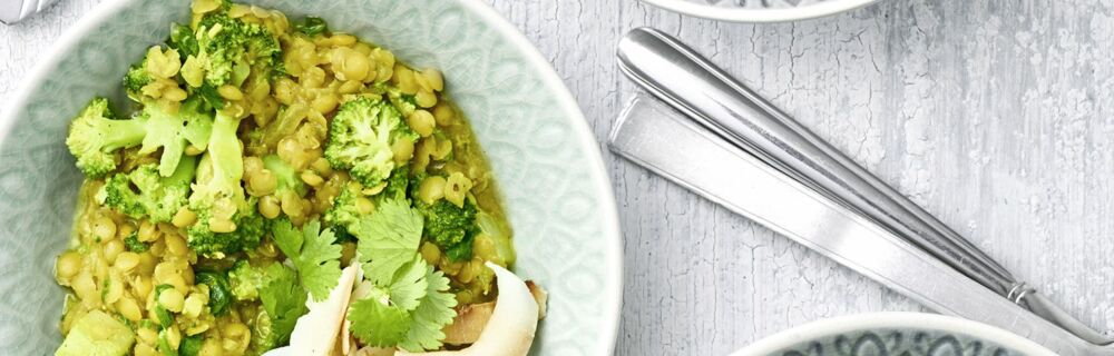 Linsen-Dal mit Spinat Linsen-Dal mit Spinat