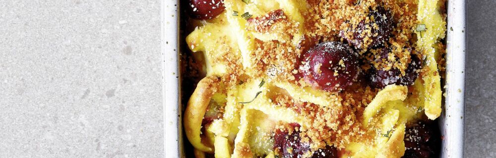 Spätzle-Auflauf mit Kirschen Spätzle-Auflauf mit Kirschen