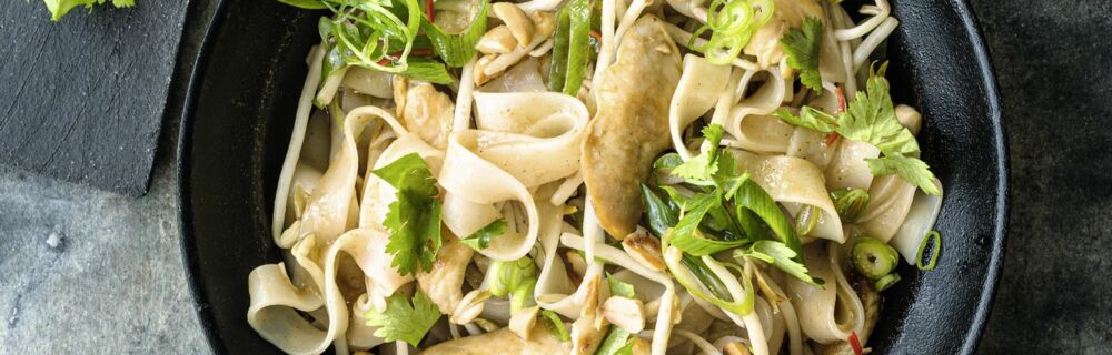 Pad Thai mit Hähnchen Pad Thai mit Hähnchen