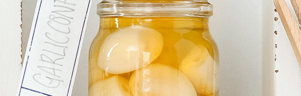 Eingelegter Knoblauch Eingelegter Knoblauch