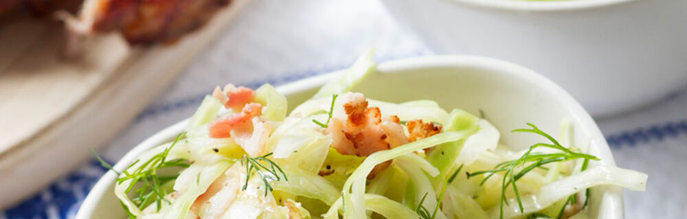 Krautsalat mit Speck Krautsalat mit Speck