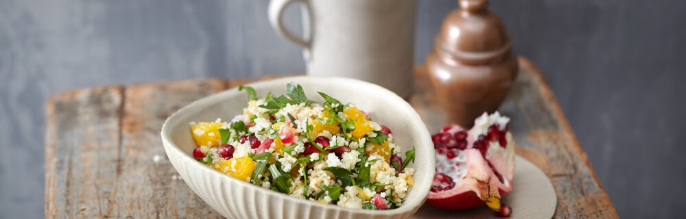 Couscous-Salat mit Granatapfel Couscous-Salat mit Granatapfel