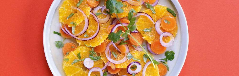 Orientalischer Orangen Moehrensalat Orientalischer Orangen Moehrensalat