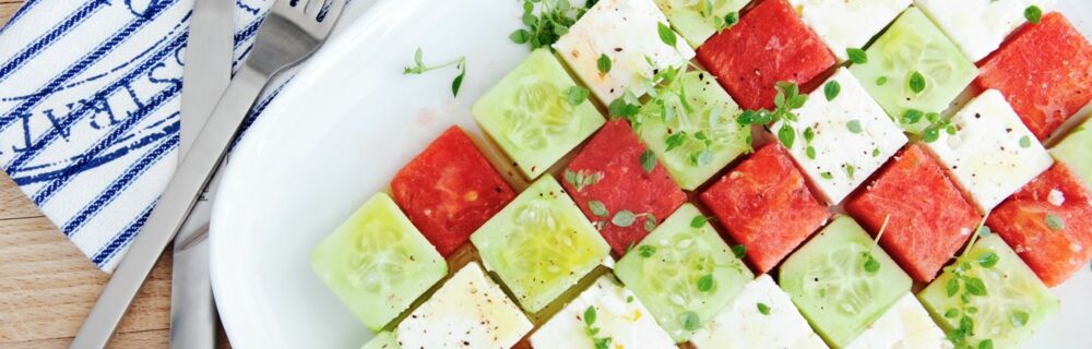Wassermelonen-Feta-Salat