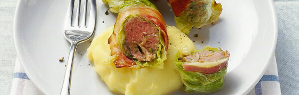 Wirsingrouladen mit Lammhack Wirsingrouladen mit Lammhack