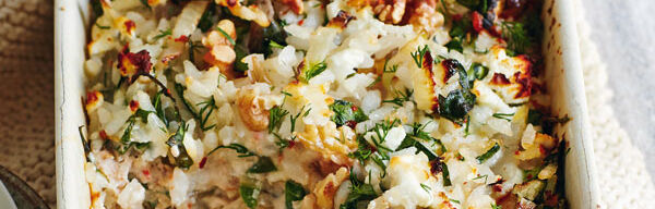 Reisauflauf mit Mangold Reisauflauf mit Mangold