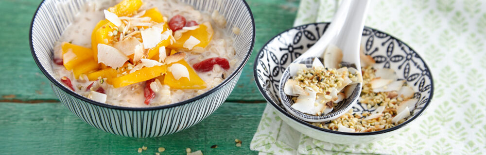 Kokos-Milchreis mit Mango Kokos-Milchreis mit Mango