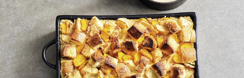 Kürbis-Brotauflauf Kürbis-Brotauflauf