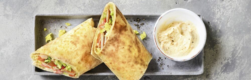 Burritos mit Erdnuss-Sauce Burritos mit Erdnuss-Sauce