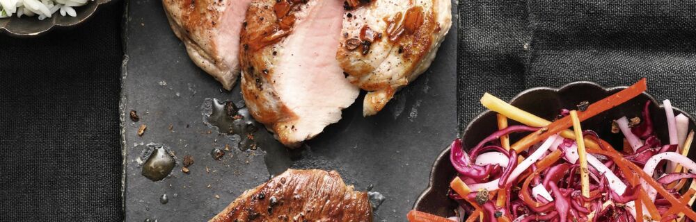 Hüftsteak mit Japan-Salat Hüftsteak mit Japan-Salat