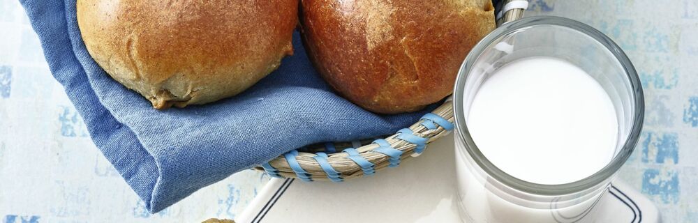 Gefüllte Brötchen mit Lauch und Schinken Gefüllte Brötchen mit Lauch und Schinken