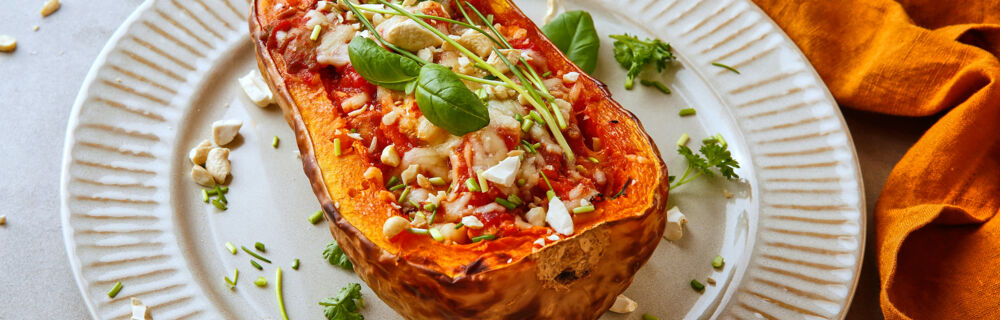 Gratinierter Butternut-Kürbis Gratinierter Butternut-Kürbis