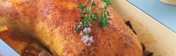 Entenbraten mit Apfel