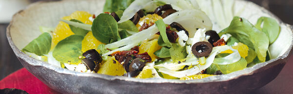 Fenchelsalat mit Orangen und Schafskäse Fenchelsalat mit Orangen und Schafskäse