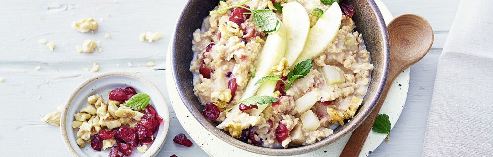 Birnen-Cranberry-Porridge