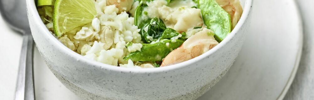 Garnelen-Curry mit Blumenkohlreis Garnelen-Curry mit Blumenkohlreis