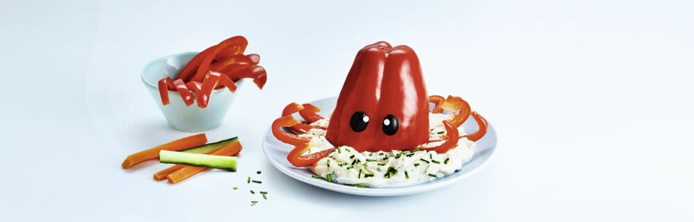 Krake mit Dip Krake mit Dip