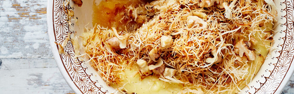 Sündiges Engelshaar - Kadayıf-Schichtdessert Sündiges Engelshaar - Kadayıf-Schichtdessert