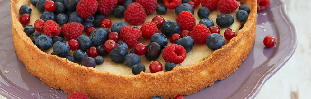 Vanilletarte mit Beeren Kuchen Unterseite Rezepte Obstkuchen