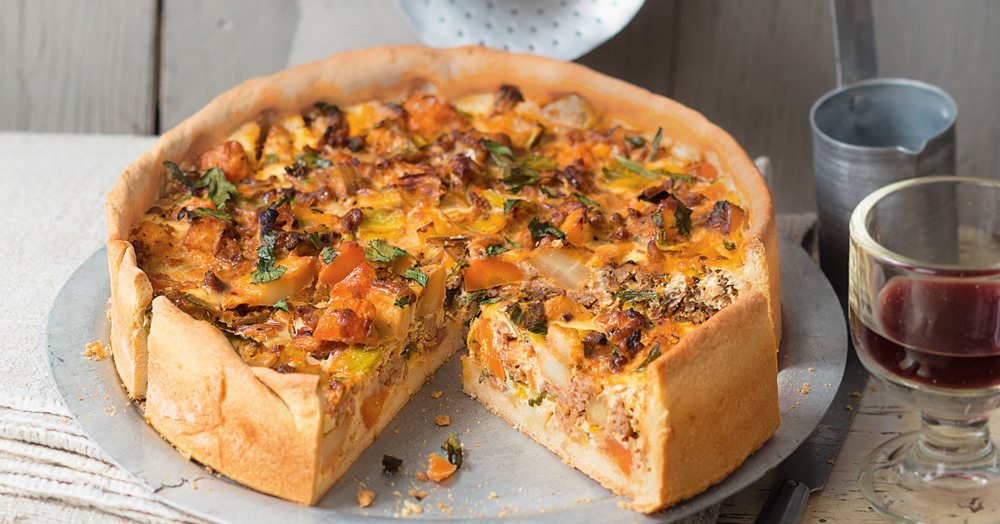 Gemüse-Hackfleisch-Kuchen Rezept | Küchengötter