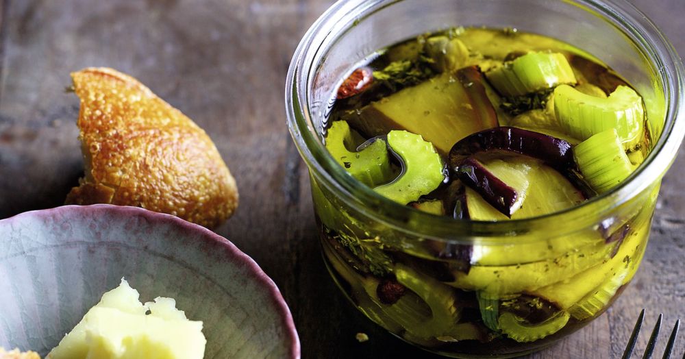 Geröstete Auberginen in Olivenöl eingelegt Rezept | Küchengötter Geröstete Auberginen in Olivenöl eingelegt Rezept | Küchengötter