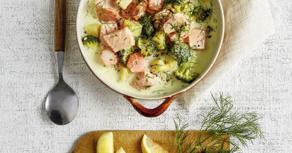 One Pot Brokkoli-Kartoffel-Topf mit Lachs | Küchengötter One Pot Brokkoli-Kartoffel-Topf mit Lachs | Küchengötter