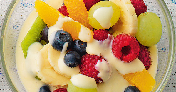 Obstsalat mit fixer Vanillesauce Rezept | Küchengötter Obstsalat mit fixer Vanillesauce Rezept | Küchengötter