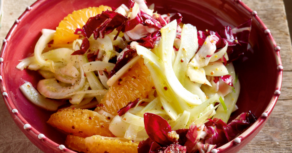Radicchio-Fenchel-Salat mit Orangen Rezept | Küchengötter Radicchio-Fenchel-Salat mit Orangen Rezept | Küchengötter