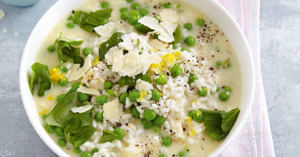 ErbsenZitronenRisotto Rezept Küchengötter