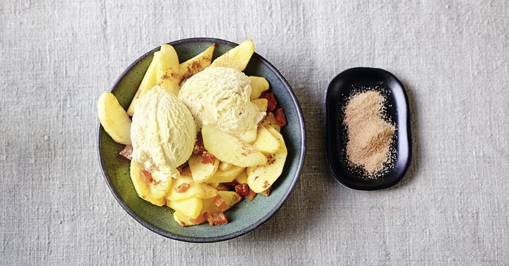 Apfelstückchen mit Zimt aus der Heißluftfritteuse Rezept | Küchengötter Apfelstückchen mit Zimt aus der Heißluftfritteuse Rezept | Küchengötter