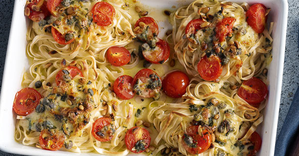 Nudelnester mit Tomaten und Mozzarella Rezept | Küchengötter Nudelnester mit Tomaten und Mozzarella Rezept | Küchengötter