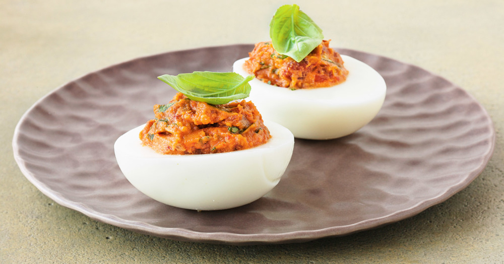 Tomaten-Basilikum-Eier Rezept | Küchengötter