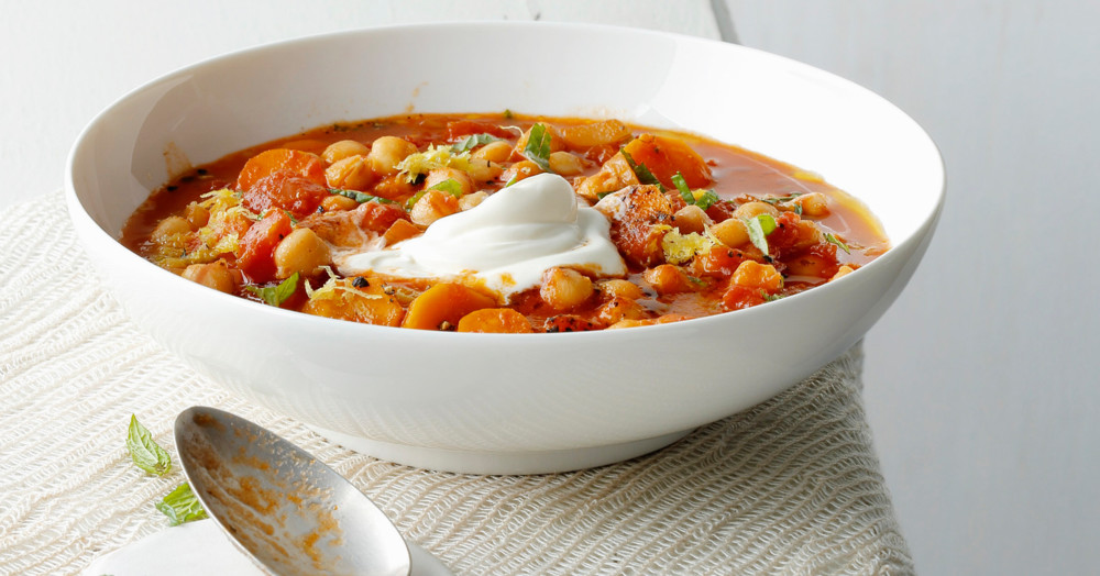 Kichererbsen-Tomaten-Suppe Rezept | Küchengötter